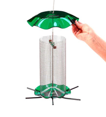 Plow & Hearth Bird Feeders | Yard & Garden 3 Qt. Sunflower Forever Feeder Bird Feeder - Clear