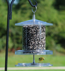Plow & Hearth Bird Feeders | Yard & Garden All-Weather 4-Quart Clear Feeder