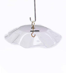 Plow & Hearth Bird Feeders | Yard & Garden Clear Acrylic Hanging Weather Guard Rain Umbrella For Bird Feeders