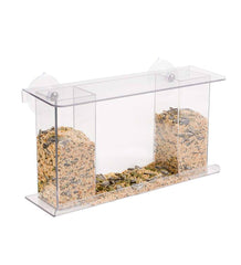 Plow & Hearth Bird Feeders | Yard & Garden One-Way Mirror Window Mount Bird Feeder