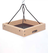 Plow & Hearth Bird Feeders | Yard & Garden Recycled Poly-Lumber Hanging Tray Platform Bird Feeder