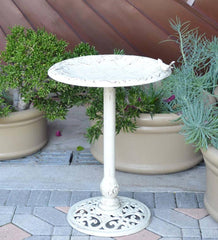 Plow & Hearth Birdbaths | Yard & Garden English Ivy Metal Birdbath - Copper Rust