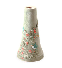 Plow & Hearth Birdbaths | Yard & Garden Handcrafted Burley Clay Hummingbird Birdbath