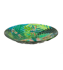 Plow & Hearth Birdbaths | Yard & Garden Iridescent Dragonfly Glass Bird Bath Basin