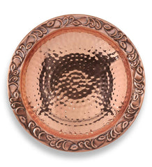 Plow & Hearth Birdbaths | Yard & Garden Pure Copper Birdbath On Powder-Coated Steel Pole With Sturdy Three-Prong Stake