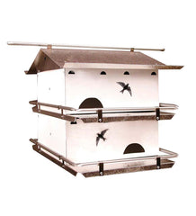 Plow & Hearth Birdhouses | Yard & Garden 4-Room Purple Martin Birdhouse With Suites And Starling-Resistant Openings
