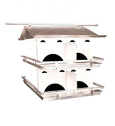 Plow & Hearth Birdhouses | Yard & Garden 8-Room Purple Martin Birdhouse With Starling-Resistant Openings
