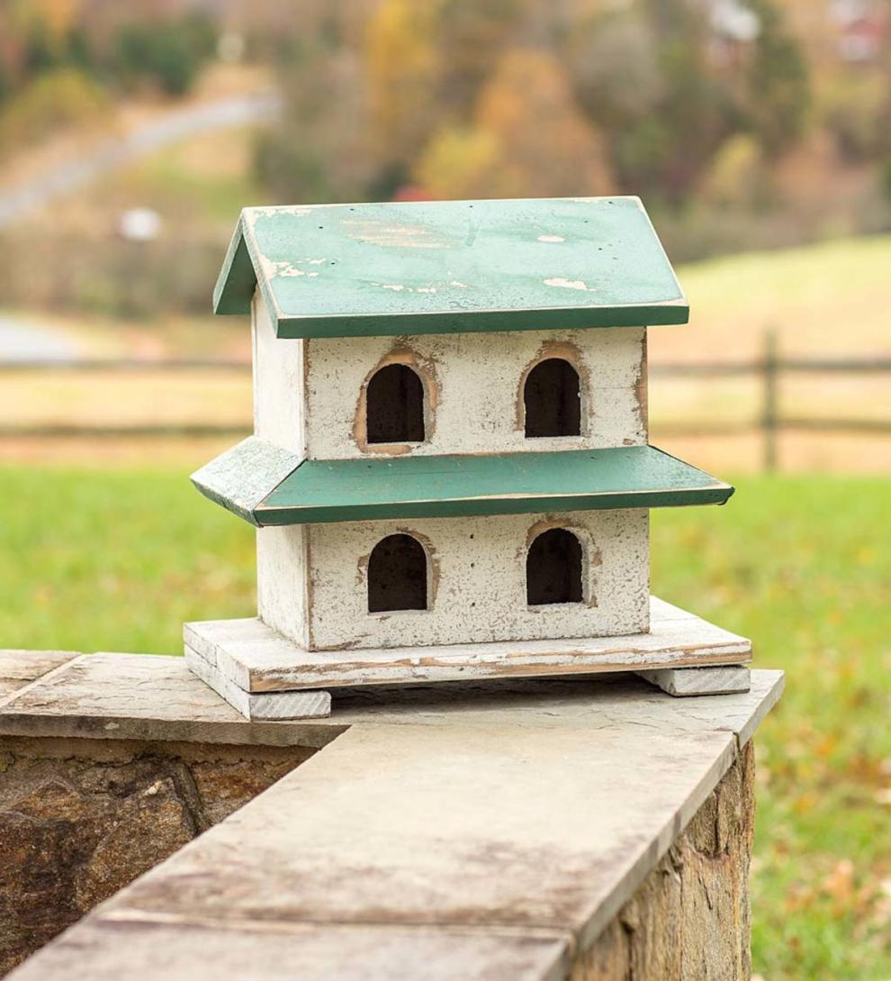 Plow & Hearth Birdhouses | Yard & Garden Reclaimed Wood Hanover Purple Martin House