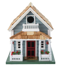 Plow & Hearth Birdhouses | Yard & Garden Welcome Home Wooden Birdhouse And Pedestal Pole Set