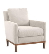 Plow & Hearth Chairs & Rockers | Indoor Living Eco-Friendly Handmade Upholstered Studio Chair, Made In Usa - Brussels Linen