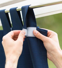 Plow & Hearth Curtain Panels | Indoor Living Grasscloth Outdoor Curtain Panel With Tab Top