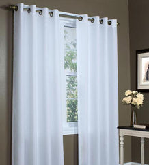 Plow & Hearth Curtain Panels | Indoor Living Thermovoile Lined Grommet-Top European-Style Voile Panels