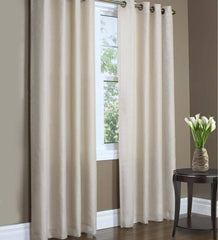 Plow & Hearth Curtain Panels | Indoor Living Thermovoile Lined Grommet-Top European-Style Voile Panels
