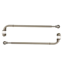 Plow & Hearth Curtain Rods & Hardware | Indoor Living Adjustable Steel Swing Arm Curtain Rod Set