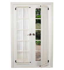 Plow & Hearth Curtain Rods & Hardware | Indoor Living Adjustable Steel Swing Arm Curtain Rod Set