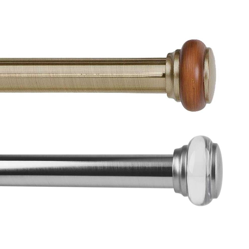 Plow & Hearth Curtain Rods & Hardware | Indoor Living Adjustable Steel Titan Imperial Curtain Rods And Matching Accessories