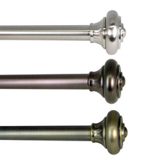 Plow & Hearth Curtain Rods & Hardware | Indoor Living Lexington Adjustable Curtain Rod Collection With Royale Finial