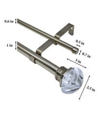 Plow & Hearth Curtain Rods & Hardware | Indoor Living Regal Double Curtain Rod Set