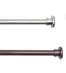 Plow & Hearth Curtain Rods & Hardware | Indoor Living Stainless Steel Indoor Or Outdoor Tension Curtain Rod