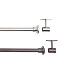 Plow & Hearth Curtain Rods & Hardware | Indoor Living Stainless Steel Indoor Or Outdoor Tension Curtain Rod