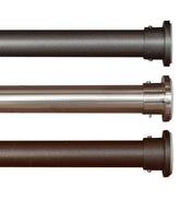 Plow & Hearth Curtain Rods & Hardware | Indoor Living Stainless Steel Indoor-Outdoor Spring Tension Curtain Rod Set