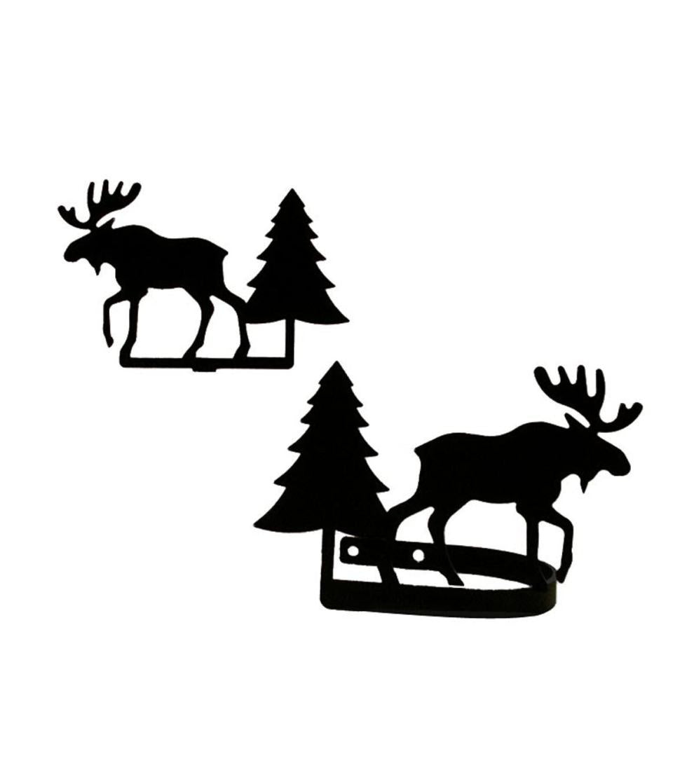 Plow & Hearth Curtain Rods & Hardware | Indoor Living Usa-Made Wrought Iron Curtain Tiebacks - Bear