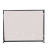 Plow & Hearth Custom Fire Screens | Fireplace & Hearth Large Custom Flat Guard With Straight Top - 2,301 To 2,650 Sq. Inches - Black