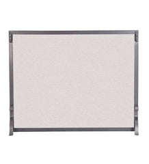 Plow & Hearth Custom Fire Screens | Fireplace & Hearth Medium Custom Flat Guard With Straight Top - 1,351 To 2,300 Sq. Inches - Black