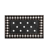 Plow & Hearth Deck & Patio Accents | Outdoor Living Buffalo Check Coir Sassafras Mat Tray
