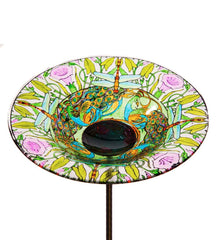Plow & Hearth Deck & Patio Accents | Outdoor Living Dragonfly Glass Birdbath Stake