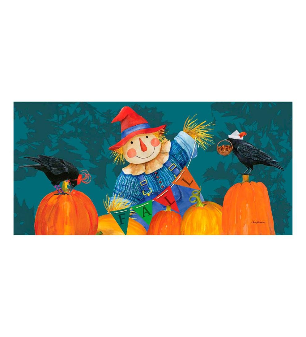 Plow & Hearth Deck & Patio Accents | Outdoor Living Fall Fella Scarecrow Sassafras Switch Mat