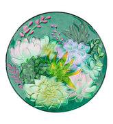 Plow & Hearth Deck & Patio Accents | Outdoor Living Glass Succulents Birdbath Basin