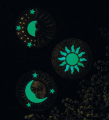 Plow & Hearth Deck & Patio Accents | Outdoor Living Glow-In-The-Dark Celestial Stepping Stones