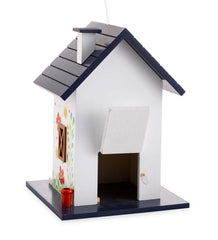 Plow & Hearth Deck & Patio Accents | Outdoor Living Hand-Painted Blooming Birdhouse With Floral Design