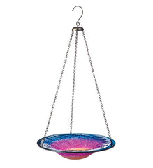 Plow & Hearth Deck & Patio Accents | Outdoor Living Hanging Sunrise Glass Birbath