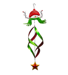 Plow & Hearth Deck & Patio Accents | Outdoor Living Holiday Snowman Twirler With Red Hat