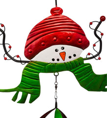 Plow & Hearth Deck & Patio Accents | Outdoor Living Holiday Snowman Twirler With Red Hat