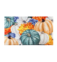 Plow & Hearth Deck & Patio Accents | Outdoor Living Indoor/Outdoor Soft Autumn Pumpkins Embossed Floor Mat