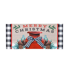 Plow & Hearth Deck & Patio Accents | Outdoor Living Merry Christmas Milk Can Sassafras Switch Mat