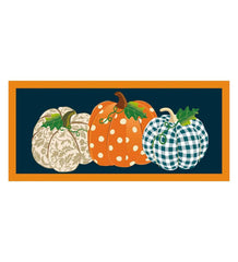 Plow & Hearth Deck & Patio Accents | Outdoor Living Patterned Pumpkins Sassafras Switch Mat