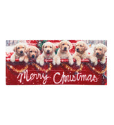 Plow & Hearth Deck & Patio Accents | Outdoor Living Red Truck With Puppies Sassafras Switch Mat