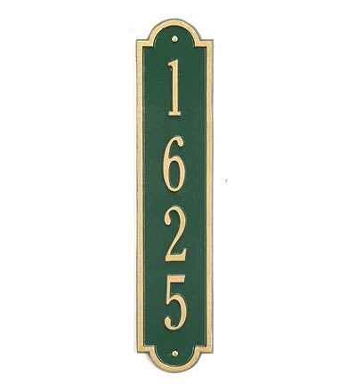 Plow & Hearth Deck & Patio Accents | Outdoor Living Richmond Vertical Wall Plaque - Black