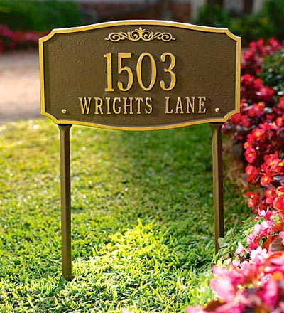 Plow & Hearth Deck & Patio Accents | Outdoor Living Scarborough Address Plaques