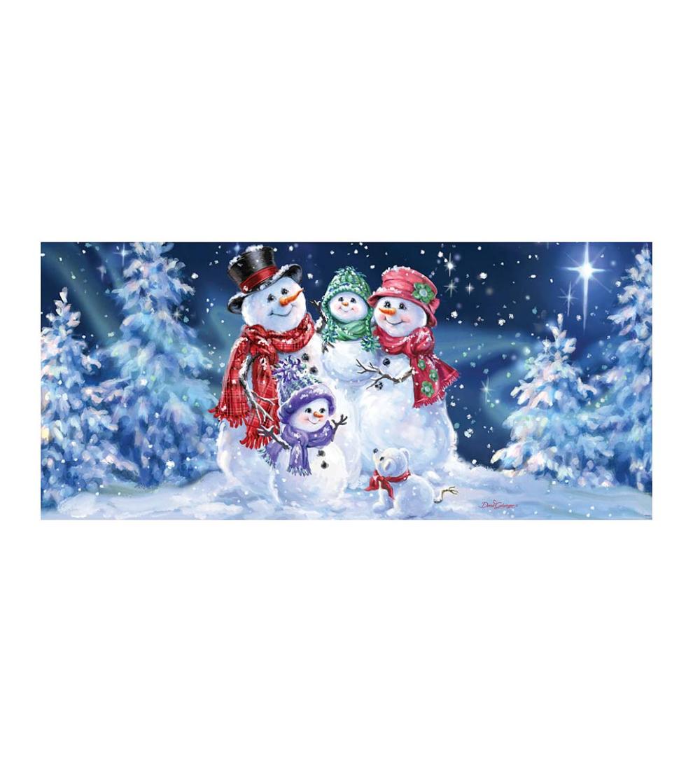 Plow & Hearth Deck & Patio Accents | Outdoor Living Snowflake Family Sassafras Switch Mat