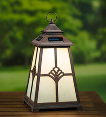 Plow & Hearth Deck & Patio Accents | Outdoor Living Solar Lotus Lantern Outdoor Led Light