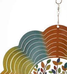 Plow & Hearth Deck & Patio Accents | Outdoor Living Tree Of Life Optical Illusion Hanging Metal Spinner