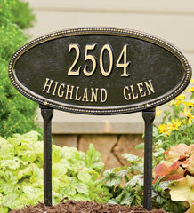 Plow & Hearth Deck & Patio Accents | Outdoor Living Usa-Made Cast Aluminum Personalized Address Plaques