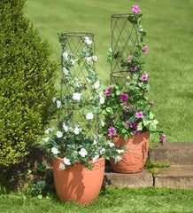 Plow & Hearth Deck Planters | Outdoor Living Metal Planter/Pot Trellis