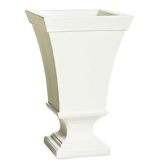 Plow & Hearth Deck Planters | Outdoor Living Richmond Self-Watering Pedestal Urn Planter - Black