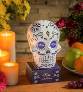 Plow & Hearth Decorative Garden Accents | Yard & Garden Baltimore Ravens Sugar Skull Statue